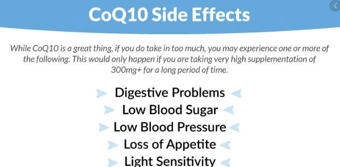 Coenzyme q10 side effects