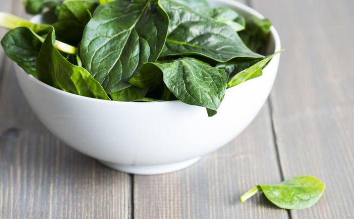 Does spinach contain anthocyanin
